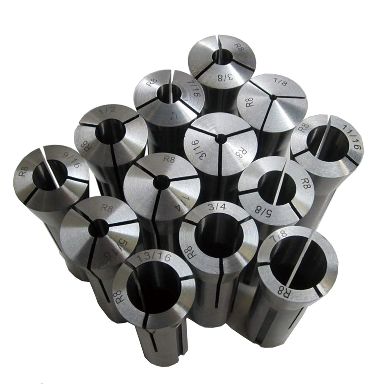 BowLift | 13pcs Precision Round Spring Collet Set, 1/8-7/8 x 1/16Ths for Milling Machine Drill Presses Boring Machine Machining Center