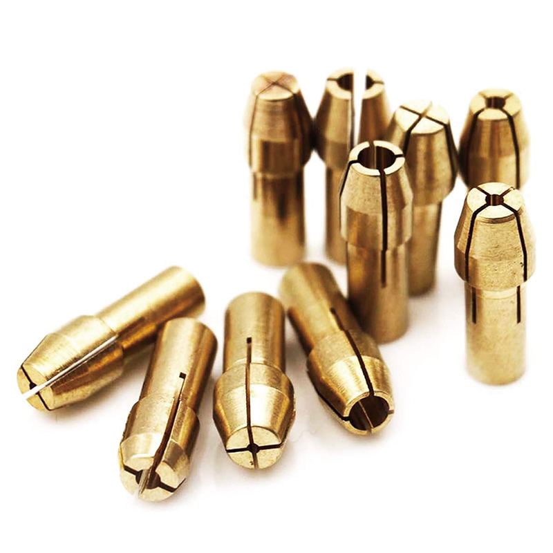 BowLift | 10 PCS Collet Set , Quick Change Mini Drill Chuck Replacement Sets 0.5-3.2mm for Rotary Tools, Copper Drill Chuck Collet Set