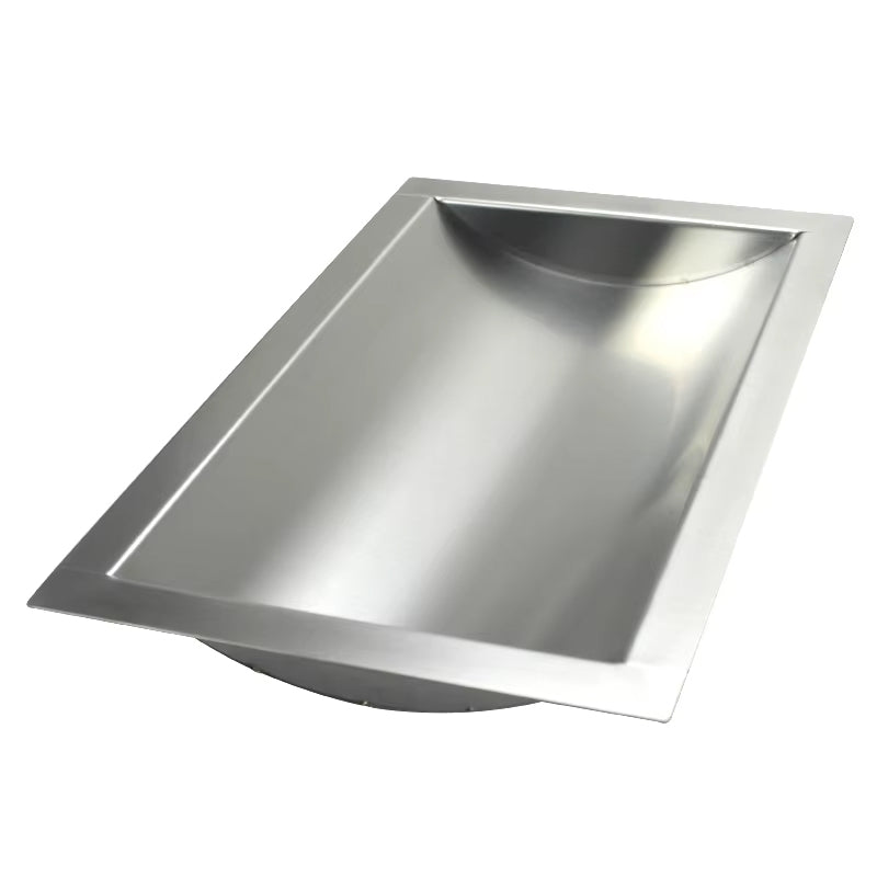 BowLift | 12" x 10" x 1.6" Stainless Cash Register Receipt Slot Money Window Channel Steel Drop-In Deal Tray Bucket Suitable For Hospital Gas Stations Bank