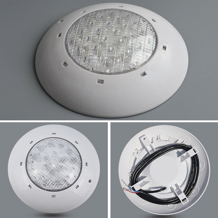 BowLift | 18x3W ABS plastic pool wall lamp underwater light (White)