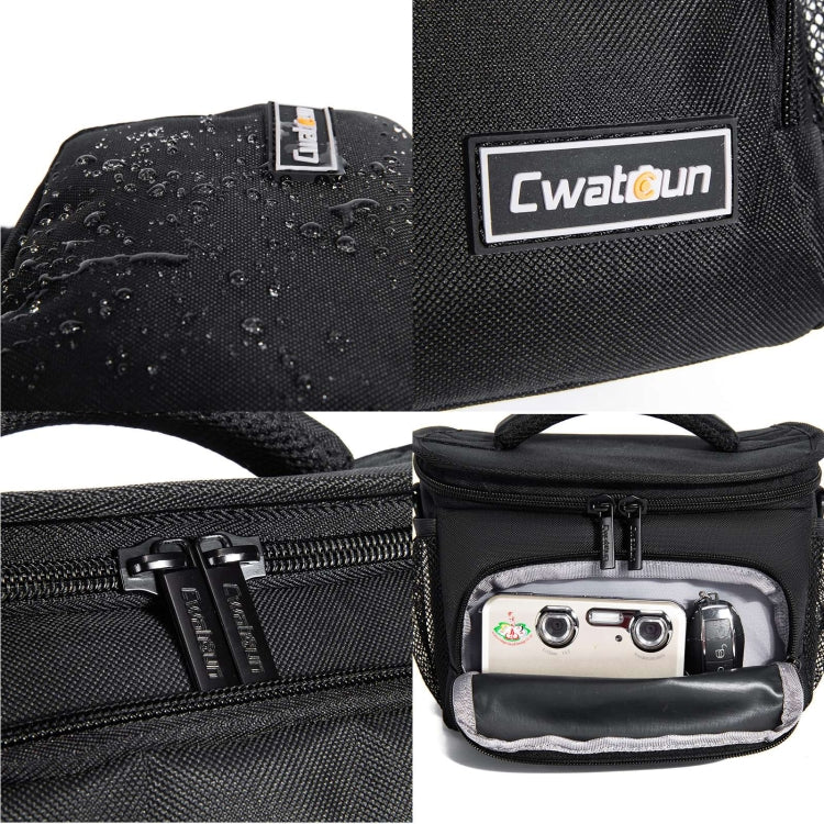 BowLift | Cwatcun D67 Crossbody Camera Bag Photography Lens Shoulder Bag, Size: 22 x 15 x 15cm S(Black)