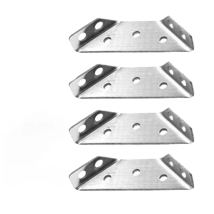 BowLift | Corner connector made of stainless steel – Rust-free trapezoidal brace angle for stability (10 pieces)