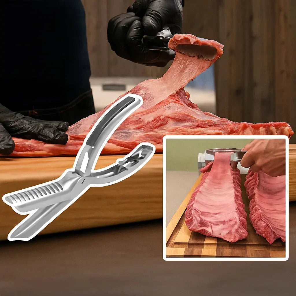 BowLift | Stainless Steel BBQ Rib Preparation Tool with Ergonomic Handle