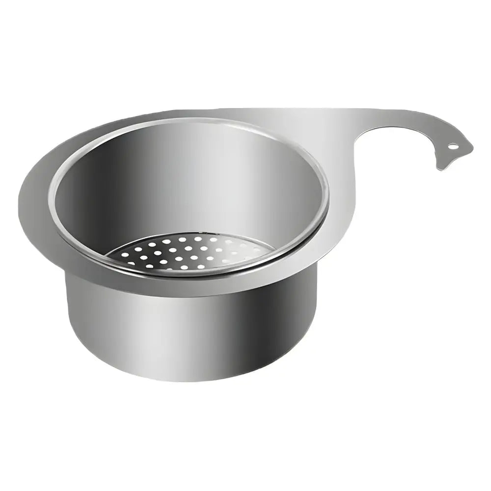 BowLift | Stainless Steel Corner Sink Strainer with Quick Drain Design