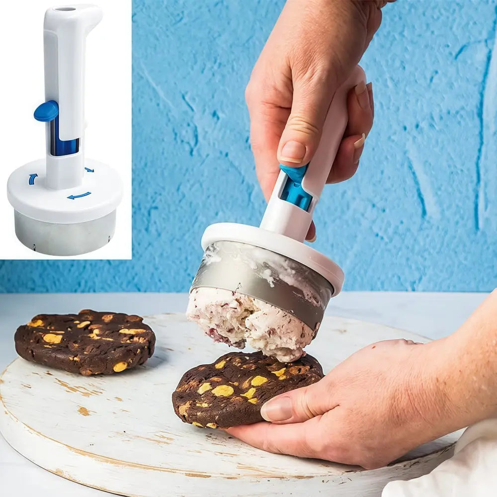 BowLift | Stainless Steel Ice Cream Scoop – With One-Hand Release & Ergonomic Handle