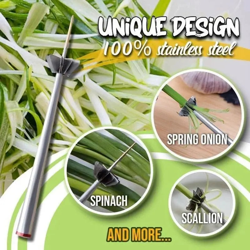 BowLift | Stainless Steel Onion Slicer – for even strips and decorative presentation