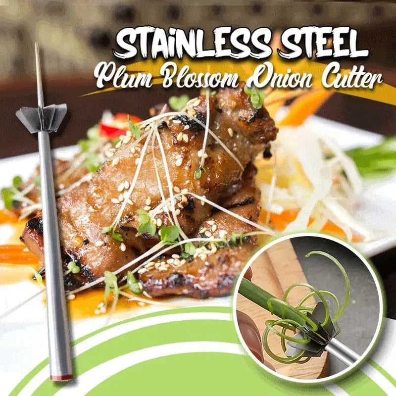 BowLift | Stainless Steel Onion Slicer – for even strips and decorative presentation