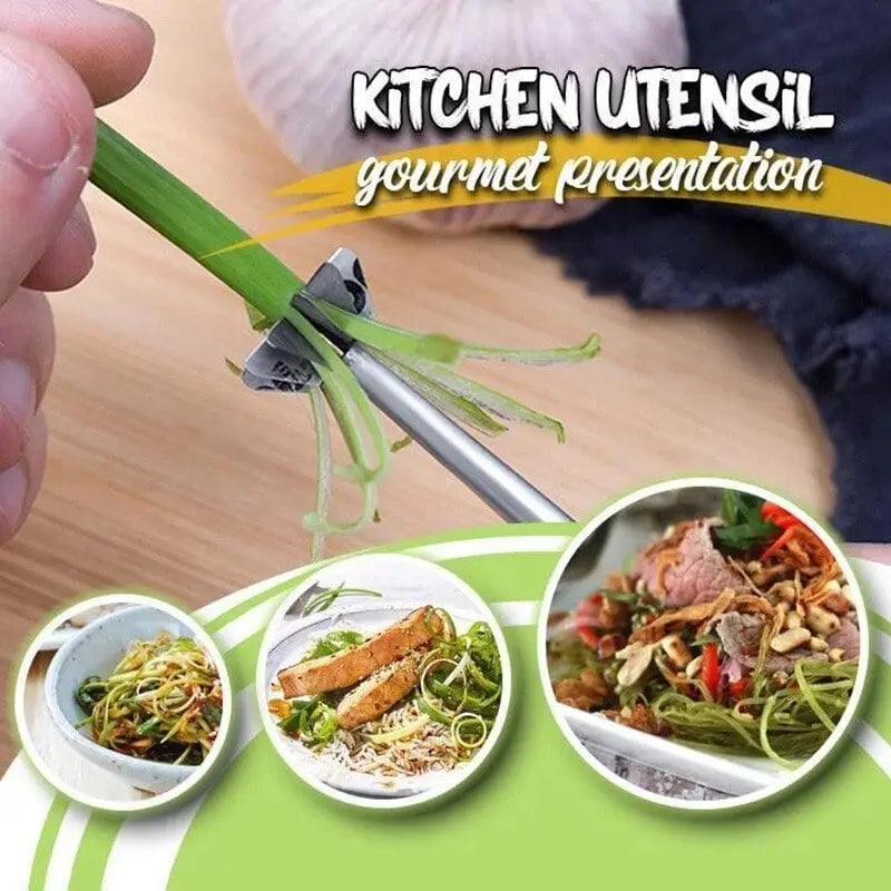 BowLift | Stainless Steel Onion Slicer – for even strips and decorative presentation