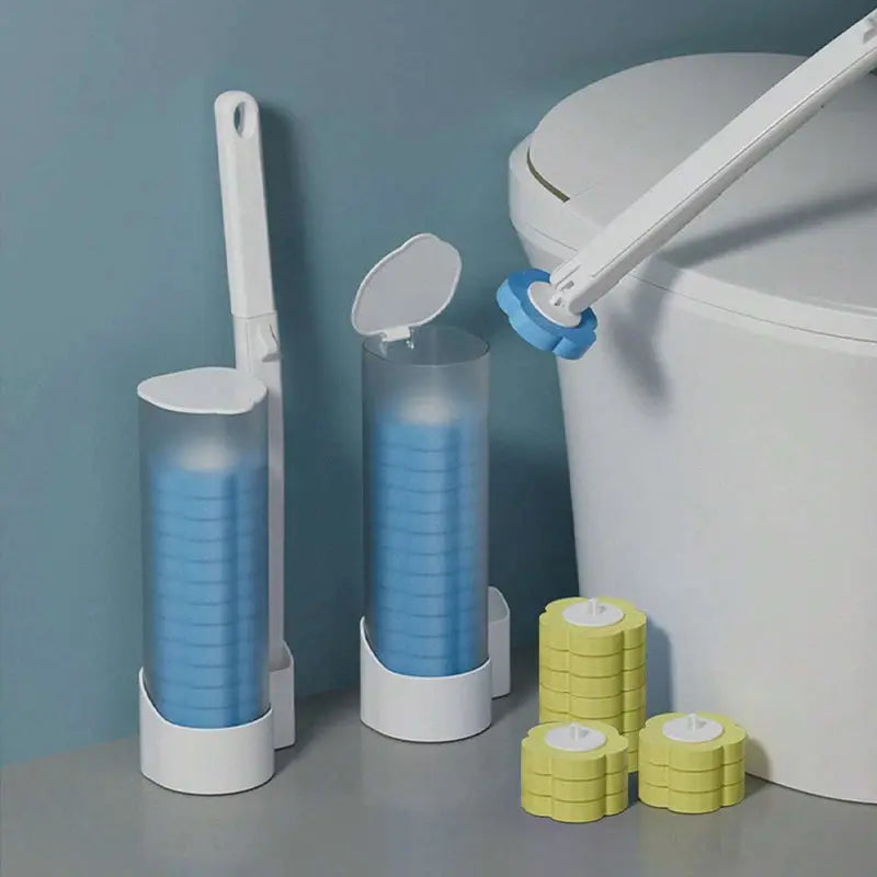 BowLift | Disposable toilet cleaner with 18 brush heads