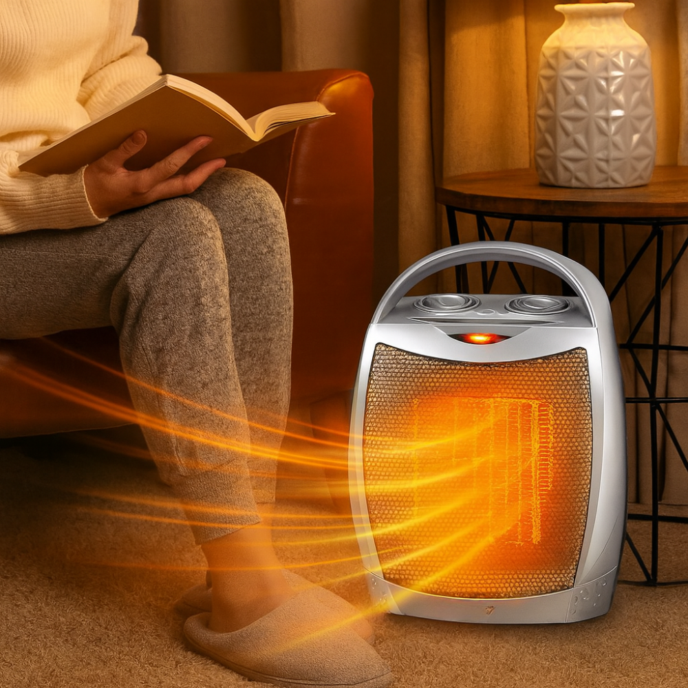 BowLift | Electric Space Heater Portable Ceramic Indoor Heater Remote Control