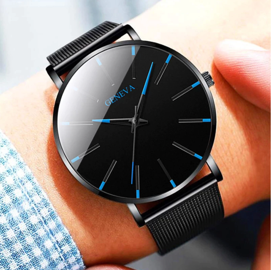 BowLift | Elegant men's quartz watch with minimalist design – Stainless steel