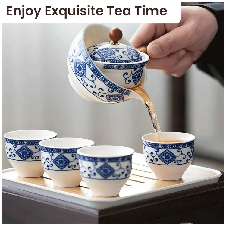 BowLift | Porcelain Gongfu Tea Set – Timeless Elegance, Perfect Tea Experience