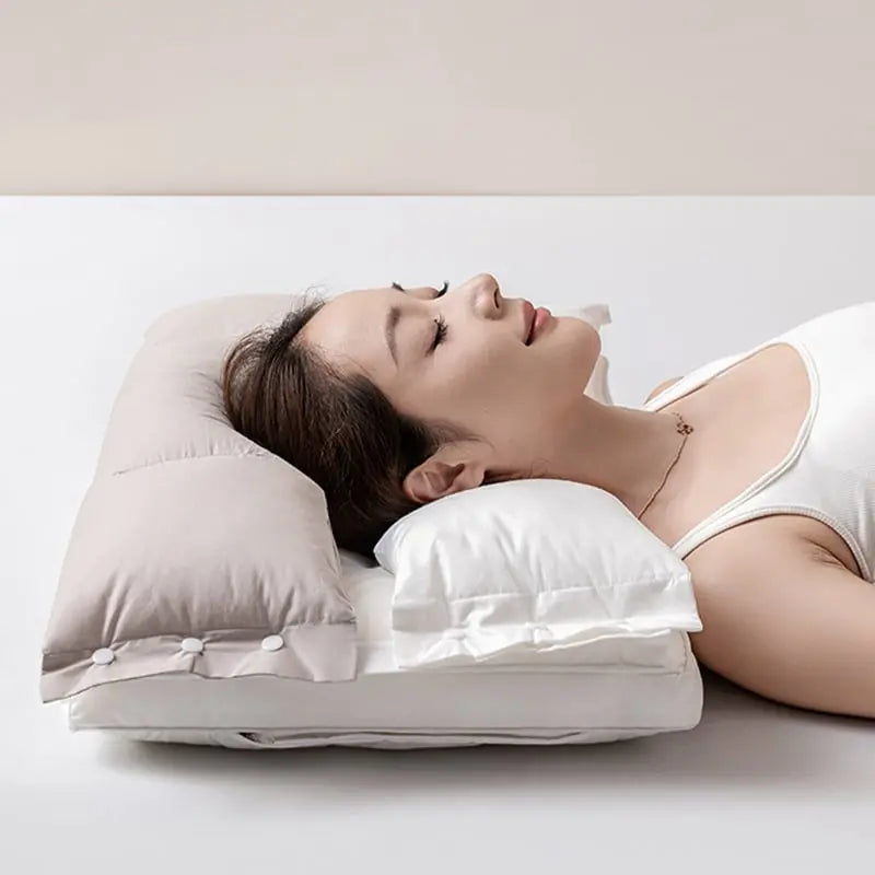 BowLift | Ergonomic removable double-layer neck pillow with adjustable height