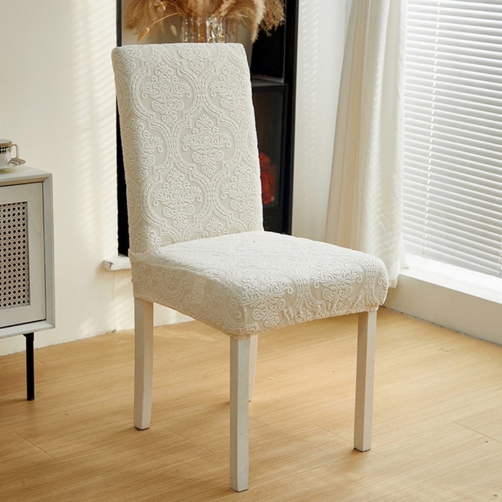 BowLift | Evona Elegant Jacquard Chair Seat Slipcover