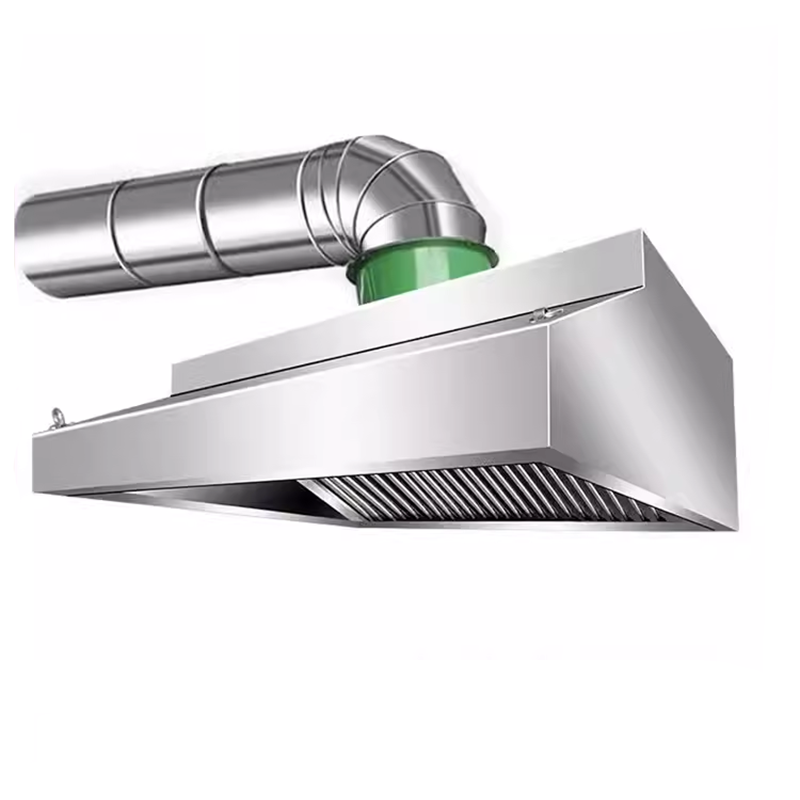 BowLift | Exhaust Hood Commercial Range Hood Thickened Stainless Steel Exhaust Hood Large Suction Fan Canteen Restaurant Kitchen Dedicated