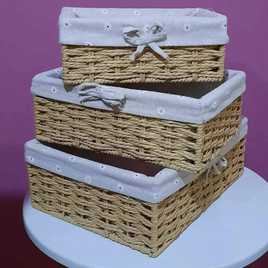 BowLift | 3 piece rattan basket