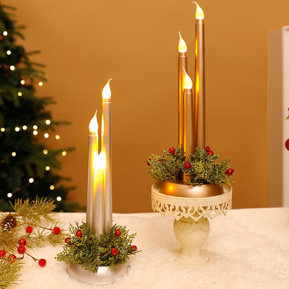 BowLift | Flameless LED Christmas Candles with Realistic Flickering Light