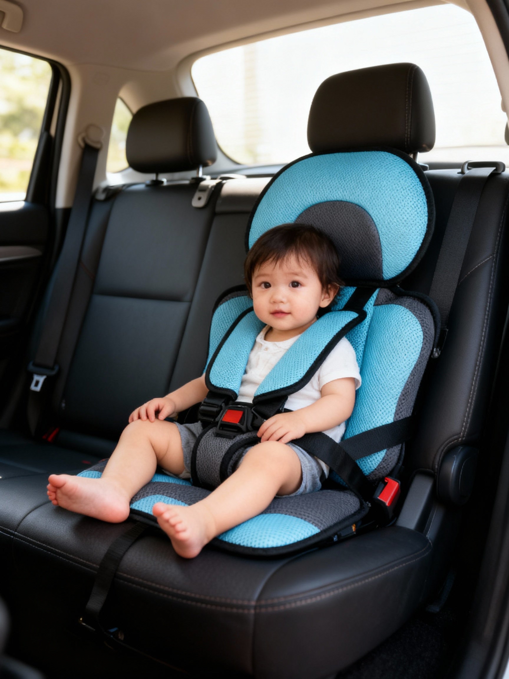 BowLift | Portable & Foldable Child Car Booster Seat | 5-Point Harness, 1-14 Yrs | Compact Travel Seat (Up to 60 kg)