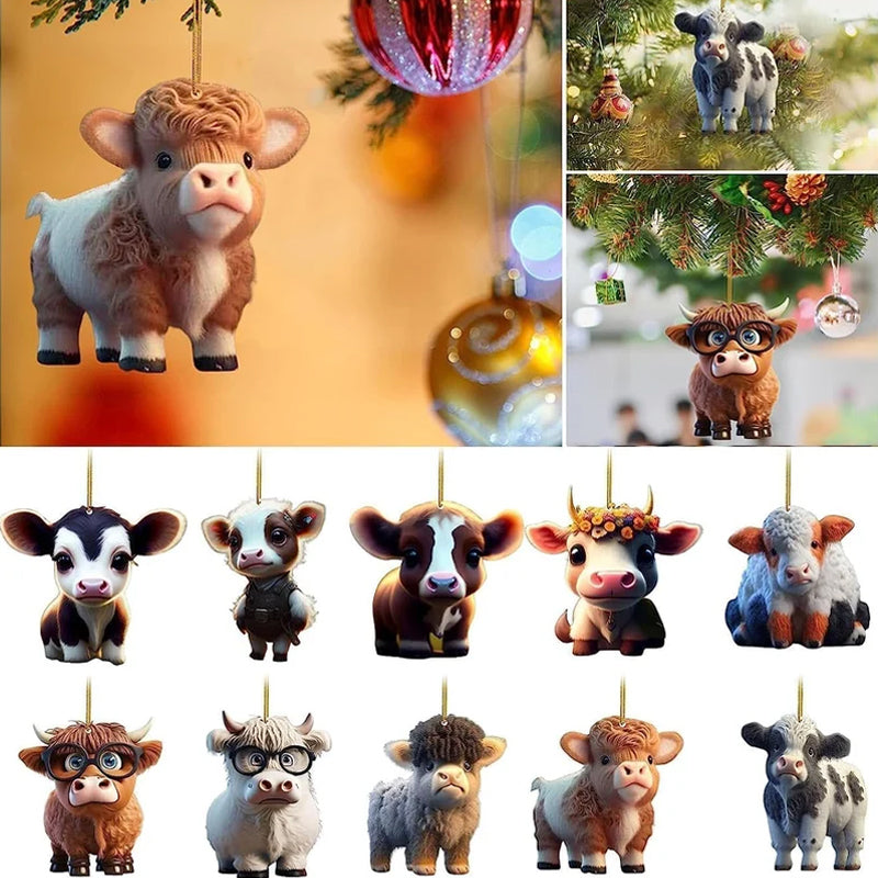 BowLift | Cartoon Cow Decorative Ornament