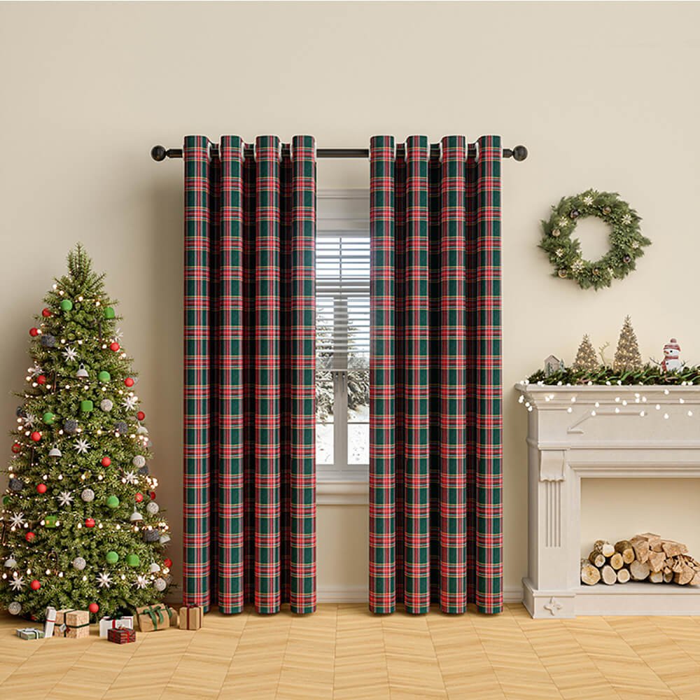 BowLift | Classic check curtains for winter comfort