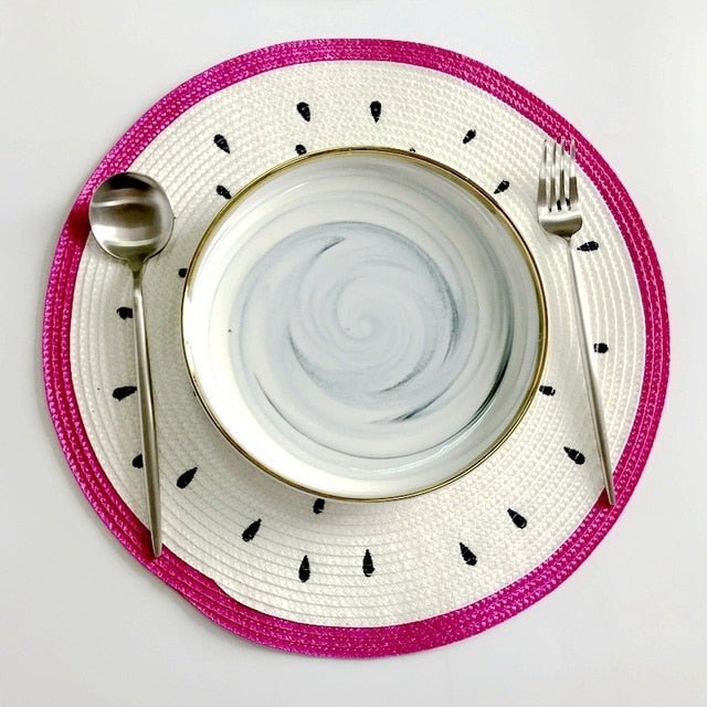 BowLift | Decorative placemat set with fruit motifs