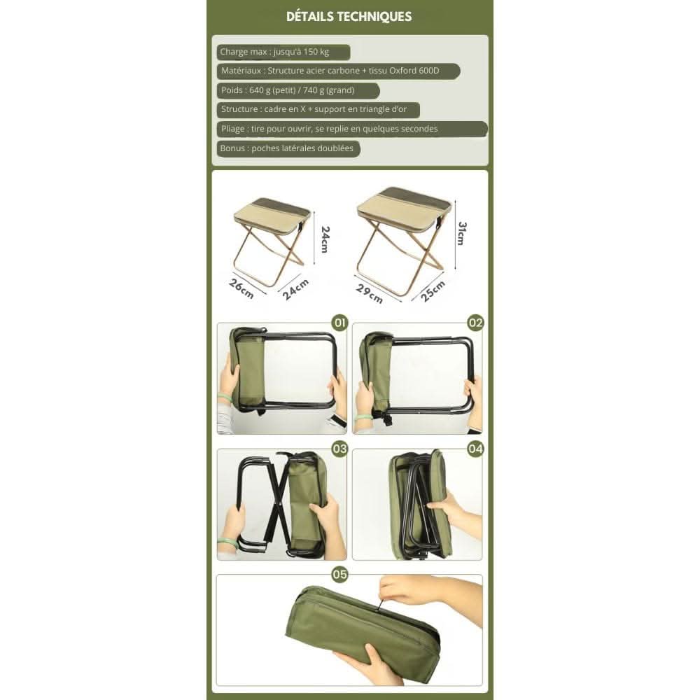 BowLift | in-1 chair bag - waterproof folding chair & rucksack for outdoor adventures