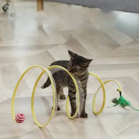 BowLift | Collapsible Cat Tunnel with Integrated Toys