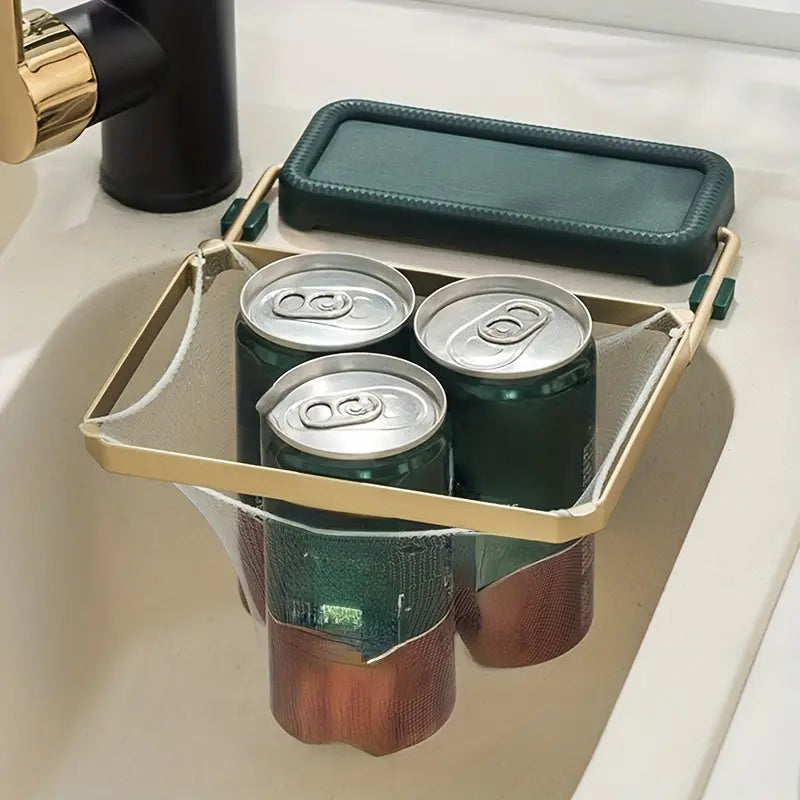 BowLift | Collapsible Sink Strainer with Disposable Net – Hygienic Disposal of Food Residues