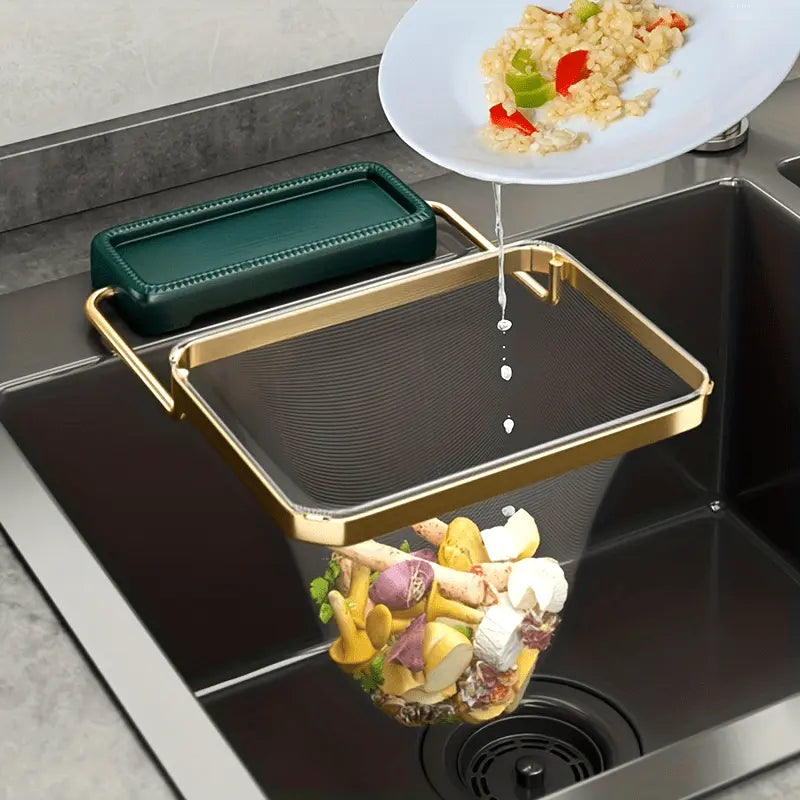 BowLift | Collapsible Sink Strainer with Disposable Net – Hygienic Disposal of Food Residues