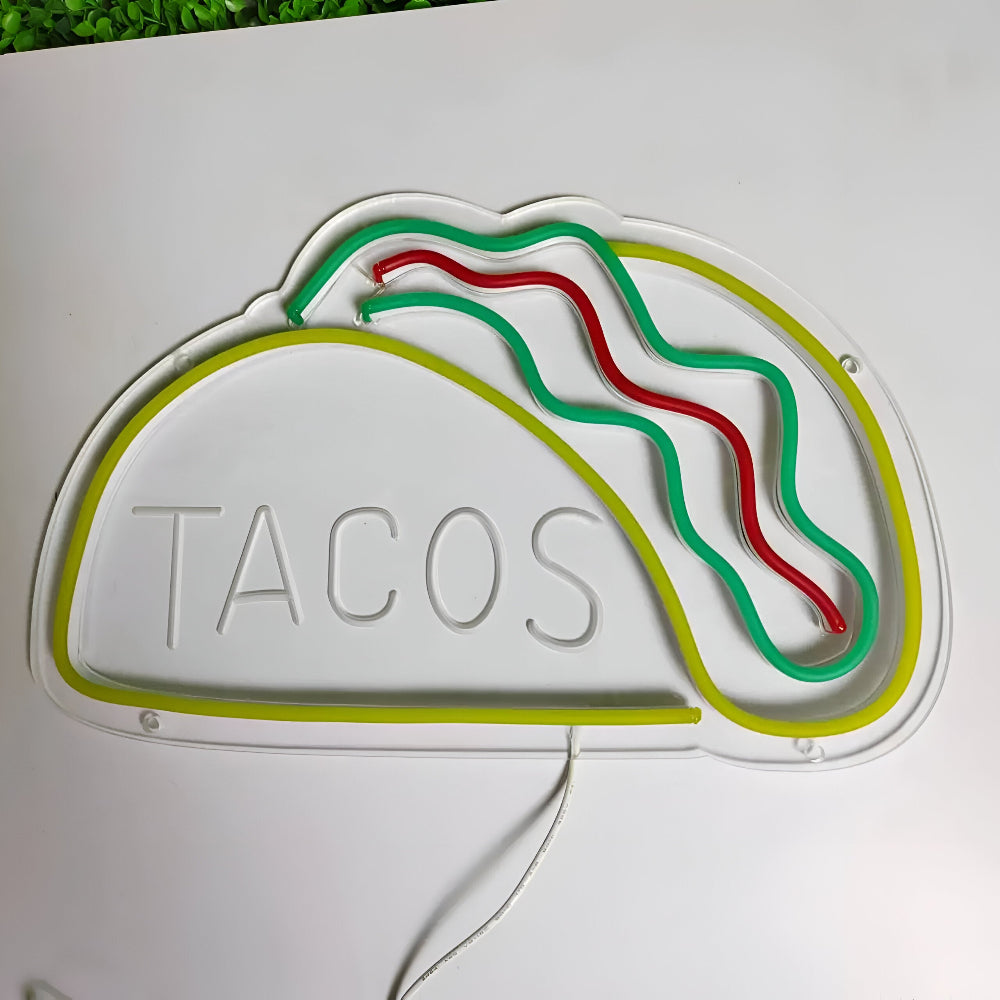 BowLift | Fast Food LED Neon Light – Colorful Wall Decoration with USB Connection
