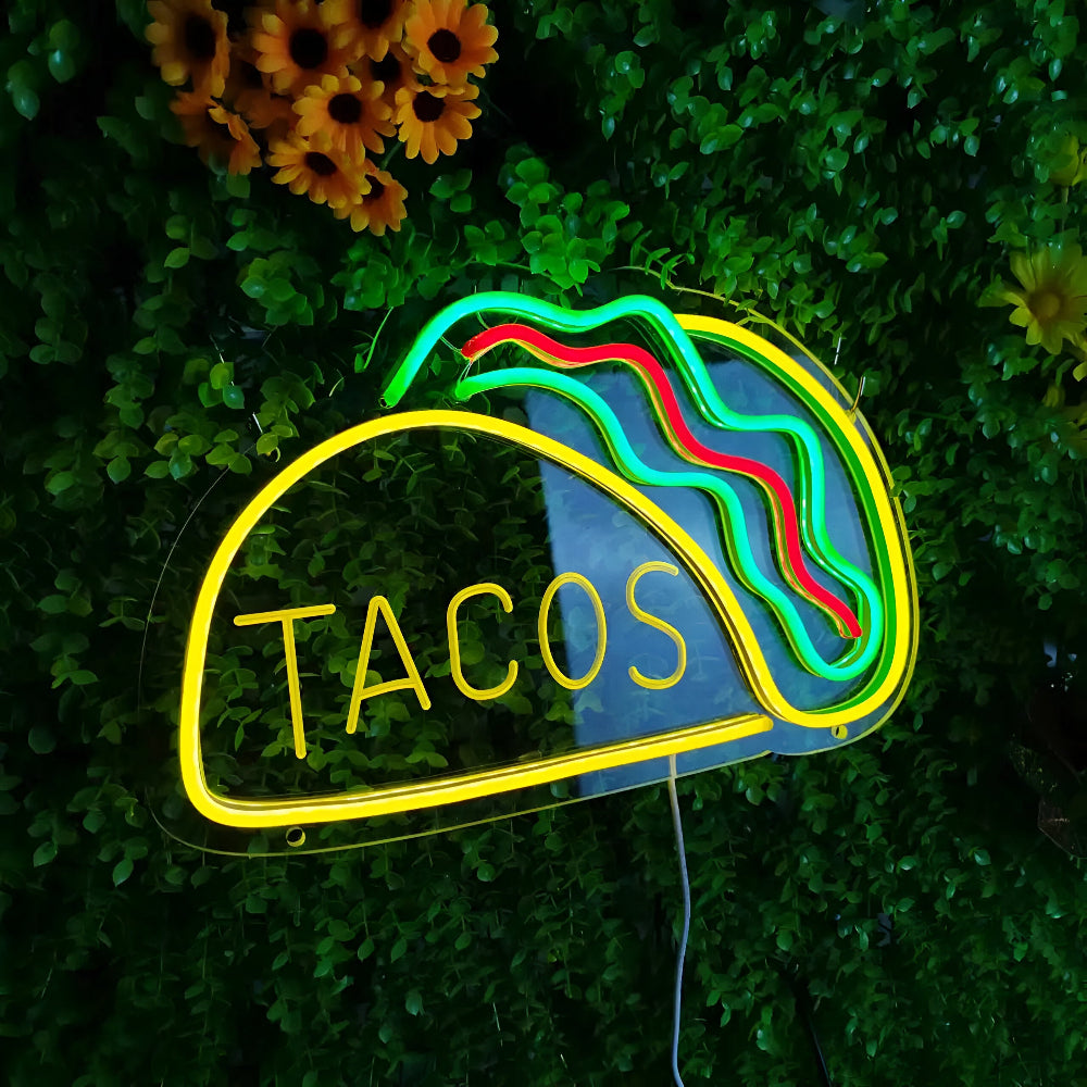 BowLift | Fast Food LED Neon Light – Colorful Wall Decoration with USB Connection