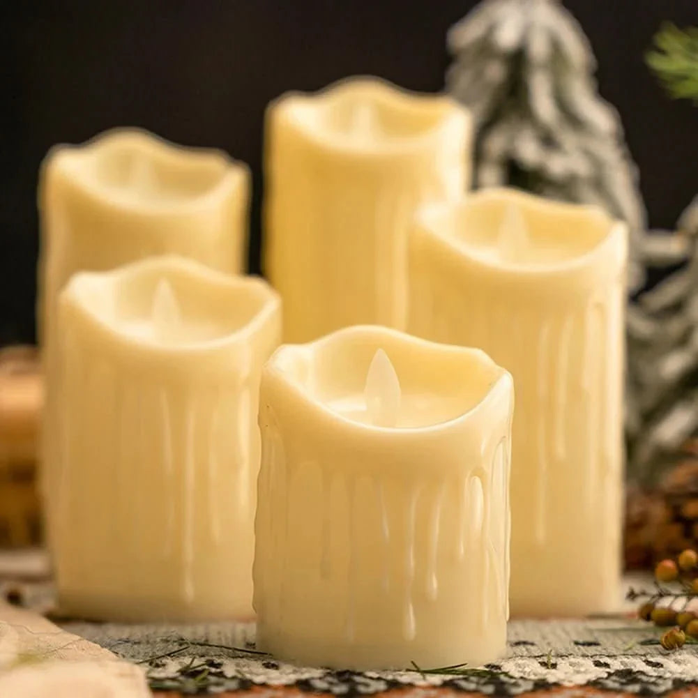 BowLift | Flameless Electronic Decoration, Set in Ivory White