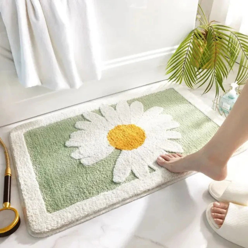 BowLift | Fleur Plush Floral Bath Mat