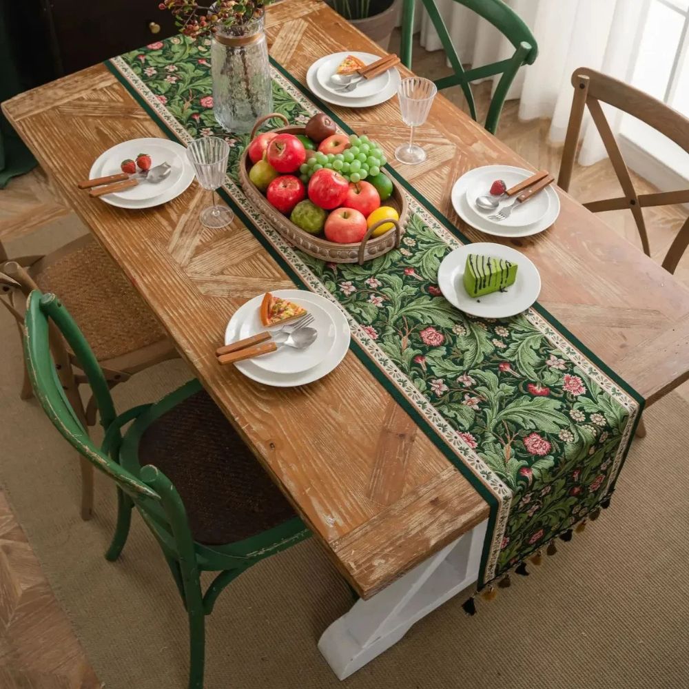 BowLift | Flora Vine Embroidered Table Runner