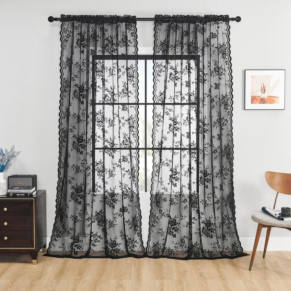 BowLift | Floral Grace Sheer Curtains