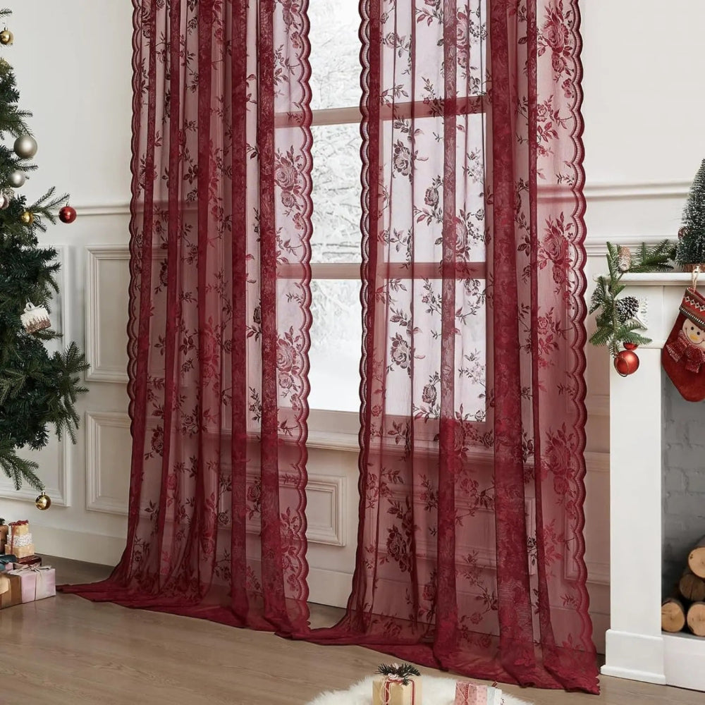 BowLift | Floral Grace Sheer Curtains
