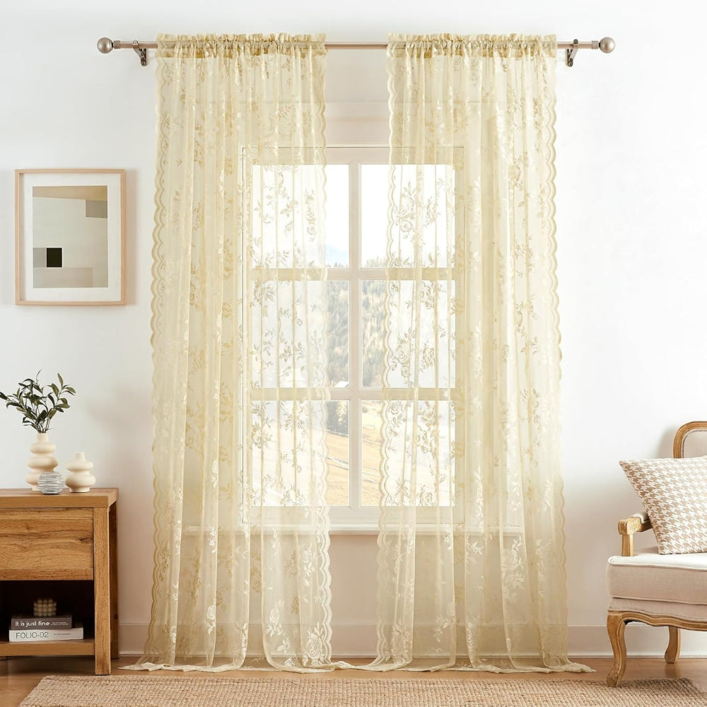 BowLift | Floral Grace Sheer Curtains