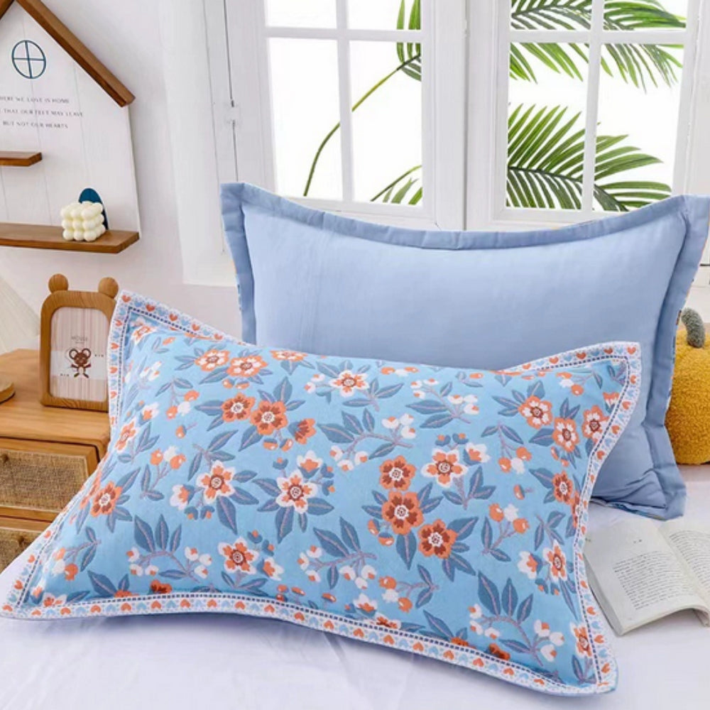 BowLift | Floral Print Cotton Pillowcase | 2pcs