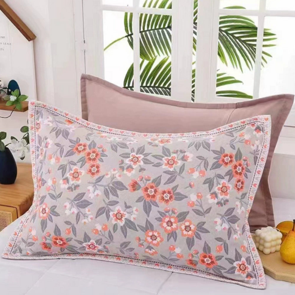 BowLift | Floral Print Cotton Pillowcase | 2pcs