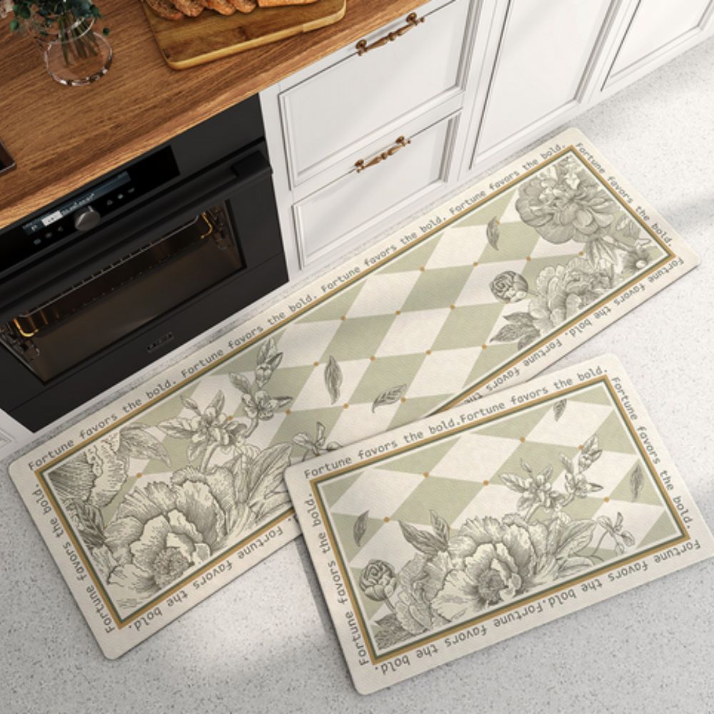BowLift | Floral Quick-Dry Kitchen Mat