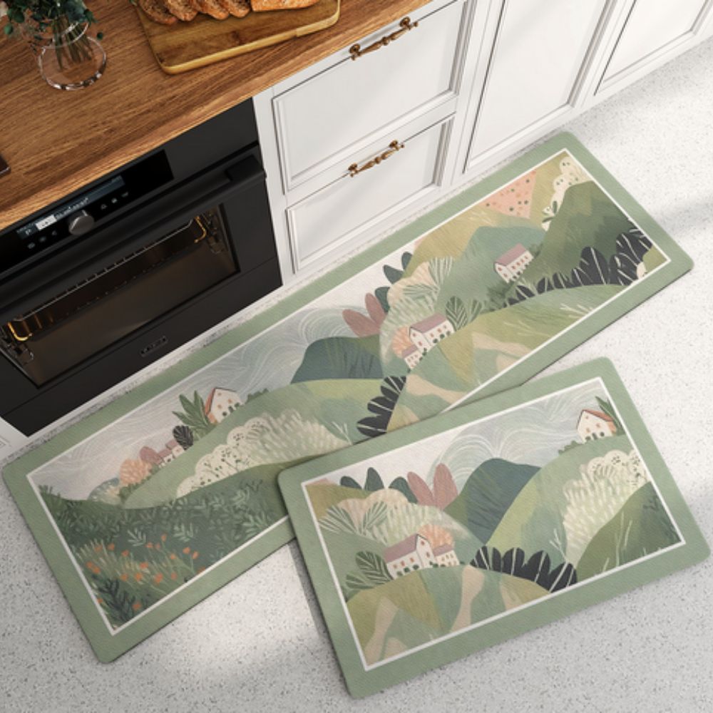 BowLift | Floral Quick-Dry Kitchen Mat