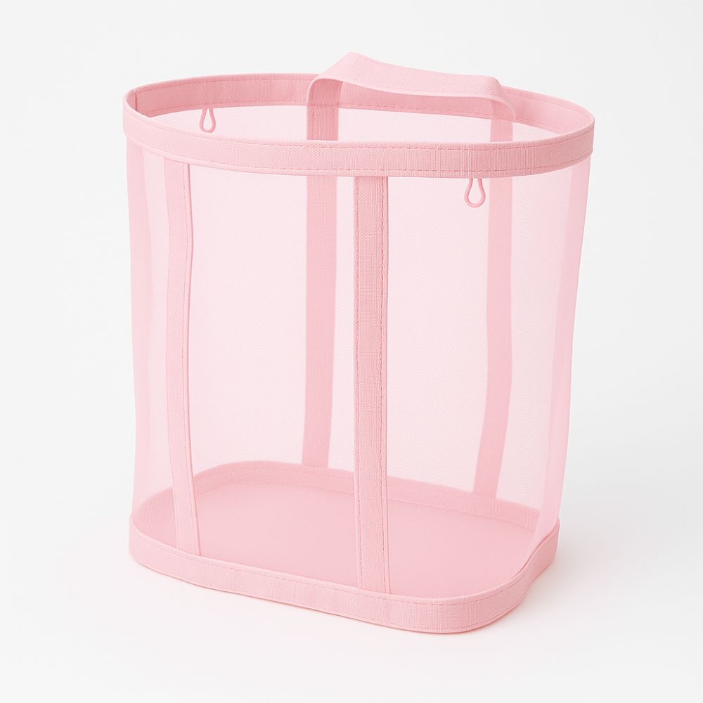 BowLift | Foldable Mesh Laundry Basket with Hanging Loop