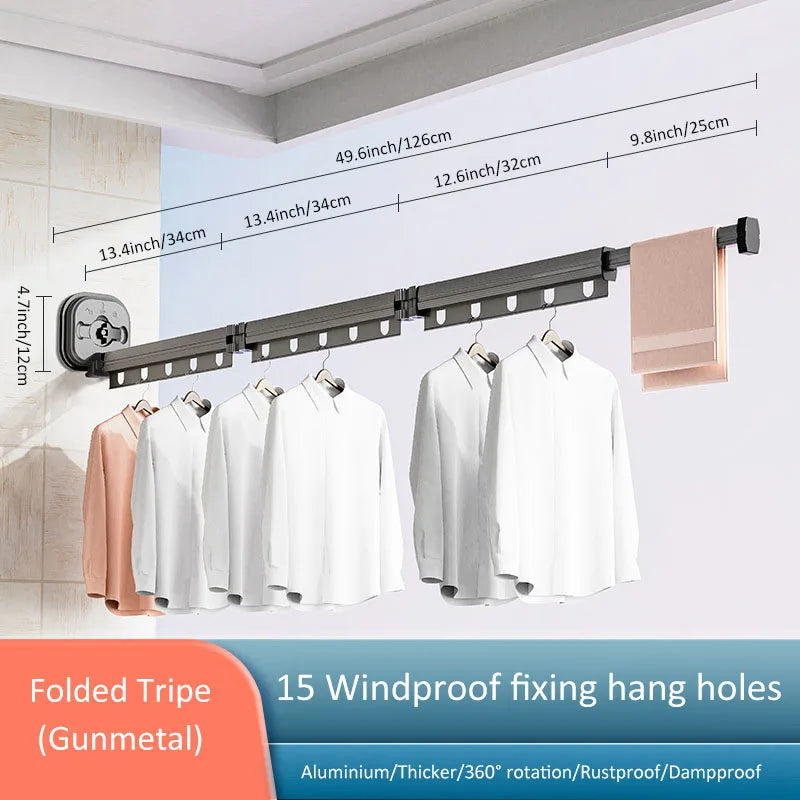 BowLift | Foldable Wall Mounted Drying Rack