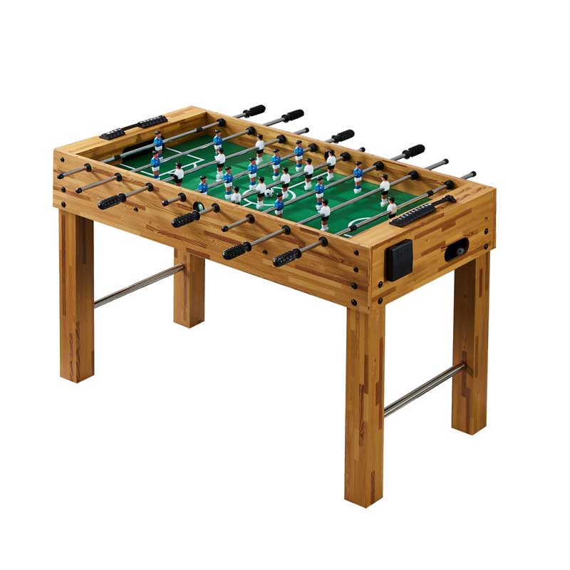 BowLift | 1.2m Adult Table Football Table, Wood Grain Football Table, 8-Pin Football Machine