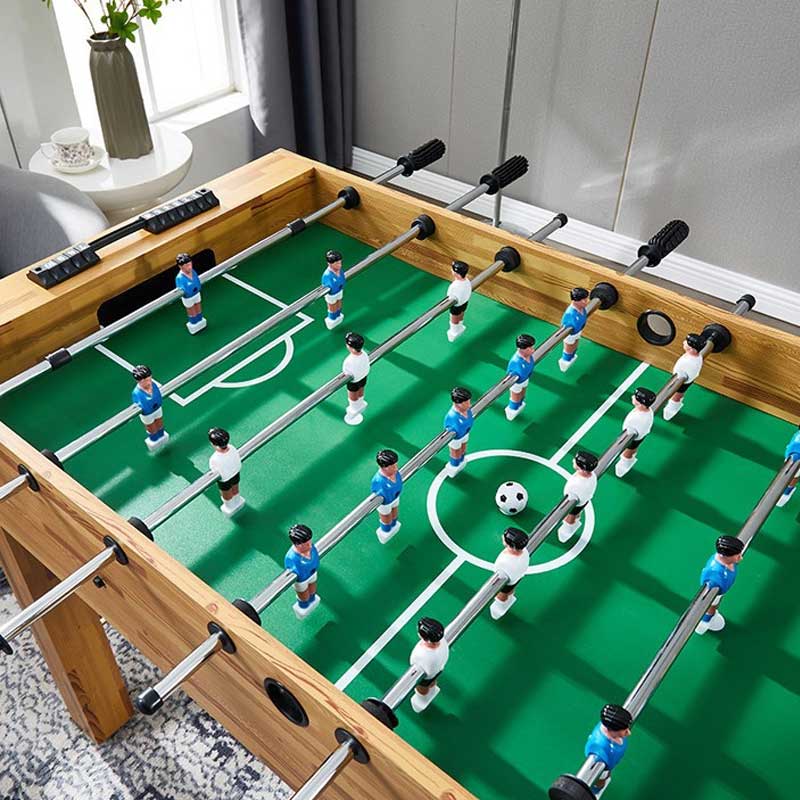 BowLift | 1.2m Adult Table Football Table, Wood Grain Football Table, 8-Pin Football Machine