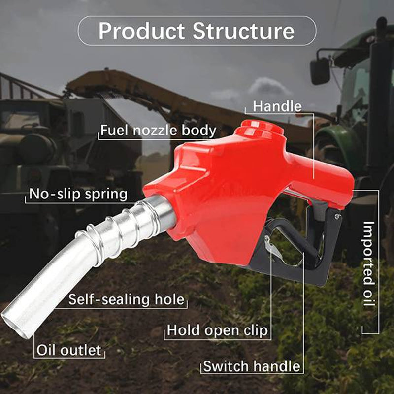 BowLift | 11A Diesel Large Mouth Self-Sealing Refueling Gun Nozzle Gas Station Self-Sealing Oil Gun 6 Points Diesel Gasoline Kerosene Oil Gun 3/4