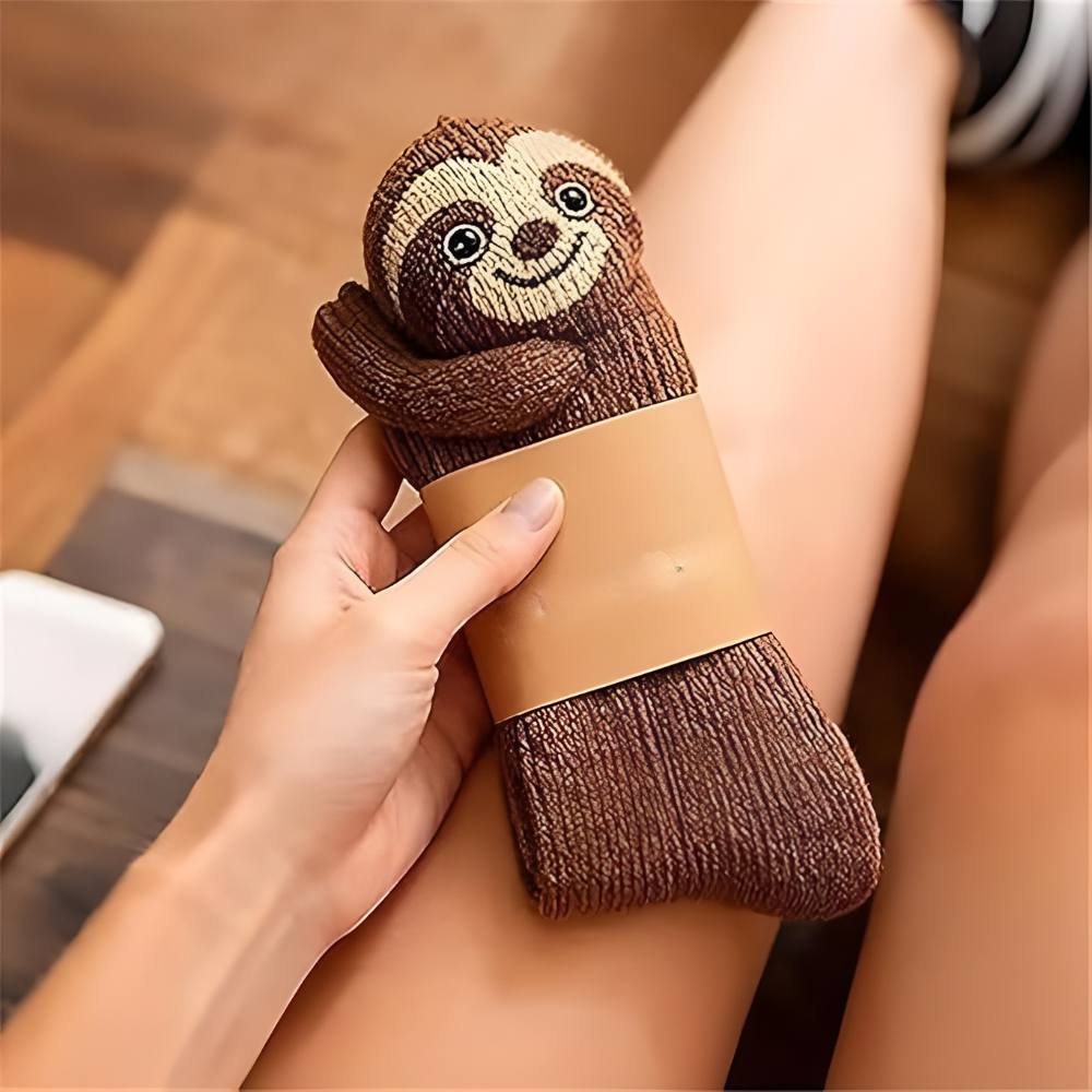 BowLift | Fuzzy Animal Plush Socks Women Men Cozy Non Slip Warm Winter