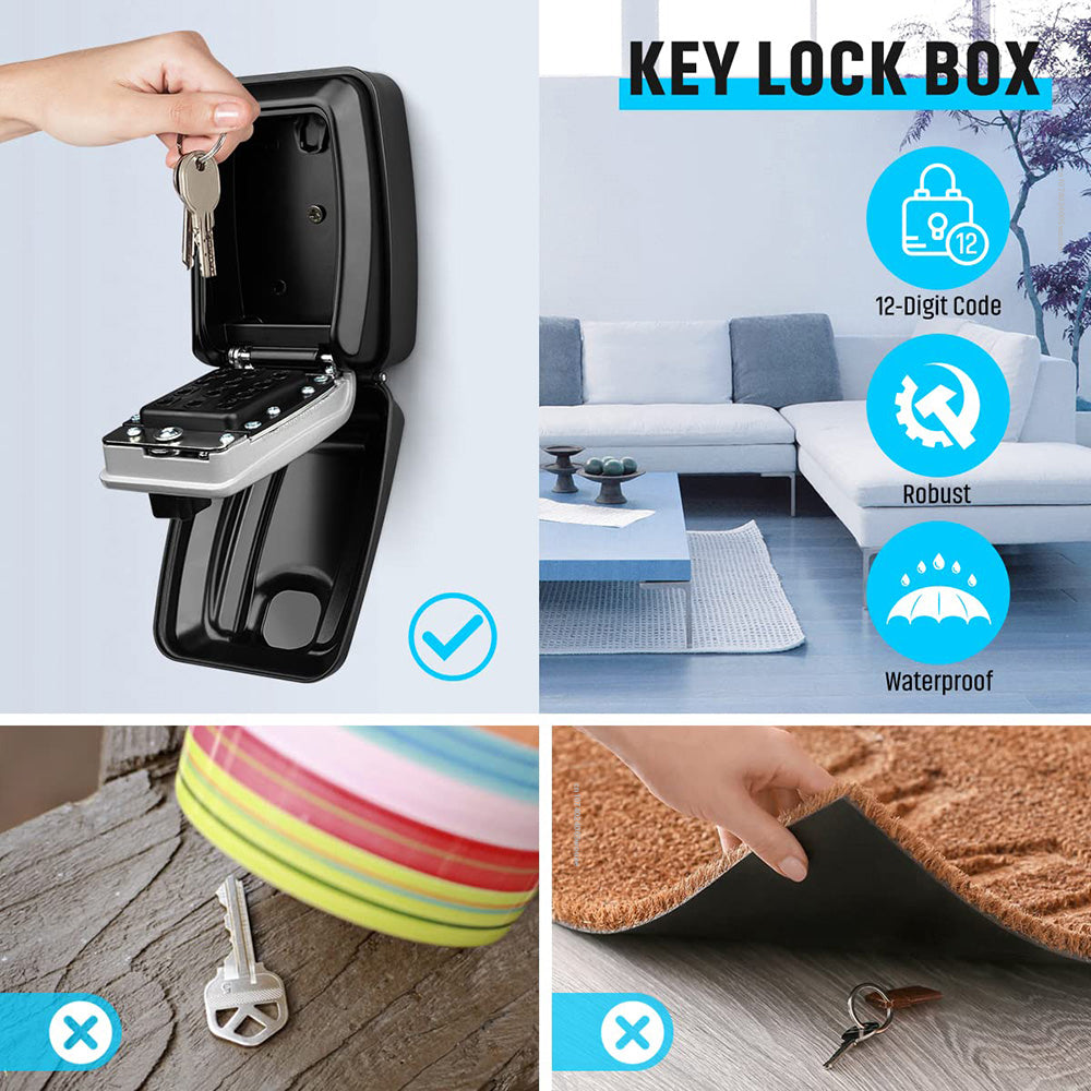 Outdoor key safe key box