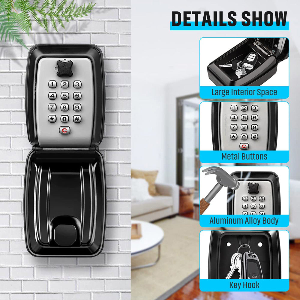 Outdoor key safe key box