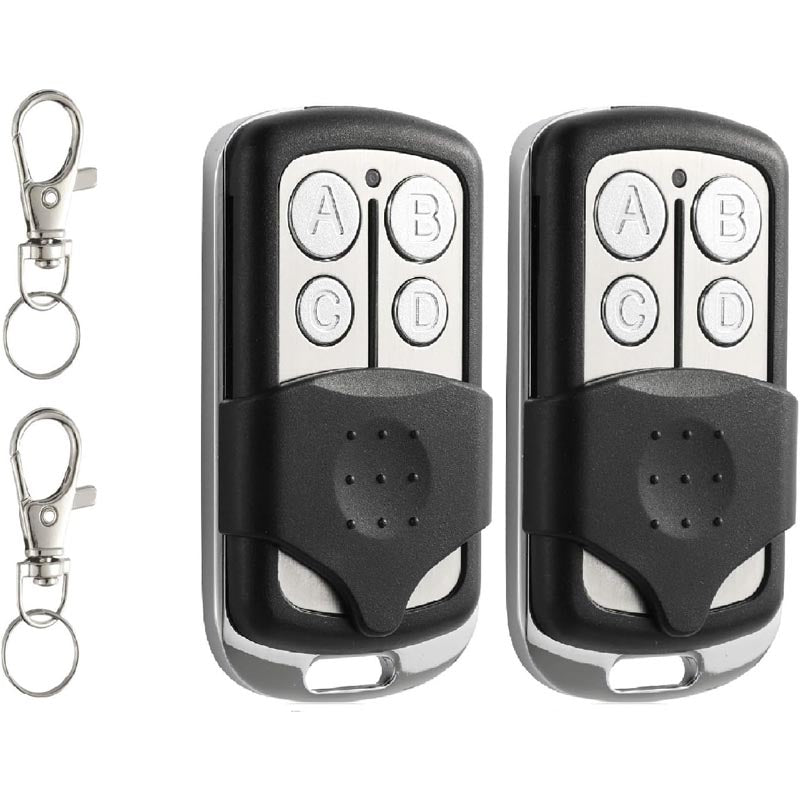 BowLift | 2 Garage Door Opener Remote with key chain included ,Built-in LED transmitting & low battery indicator